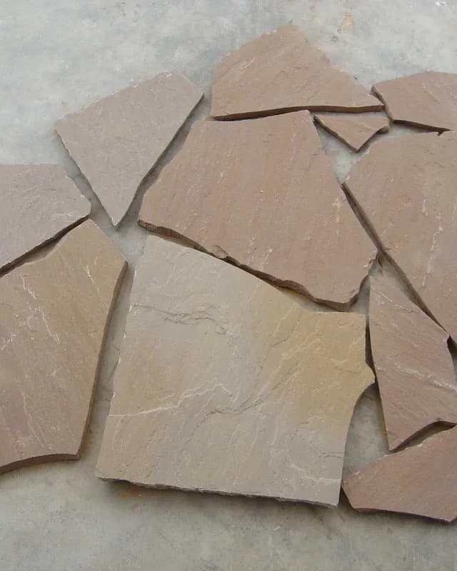 Autumn Brown Crazy Paving