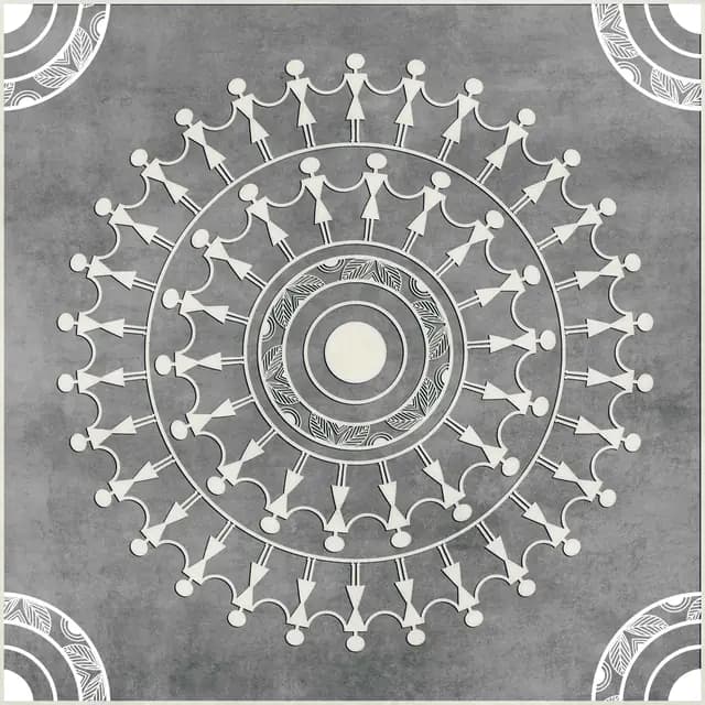 Arteza ODM EC Grey Tribal Art