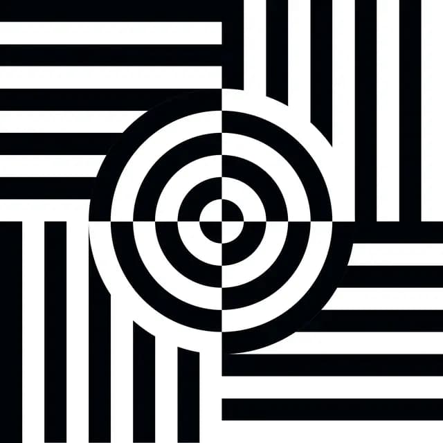 Arteza ODM EC Optical Art B&W