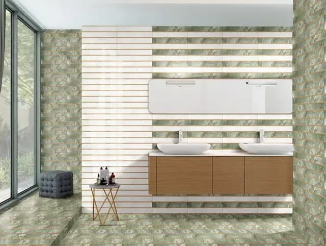SBG Green Marble DK Wood Strip — Orientbell tile