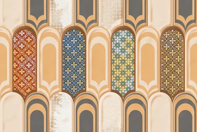 SHG Beige Popsicle Arabic HL — Orientbell tile