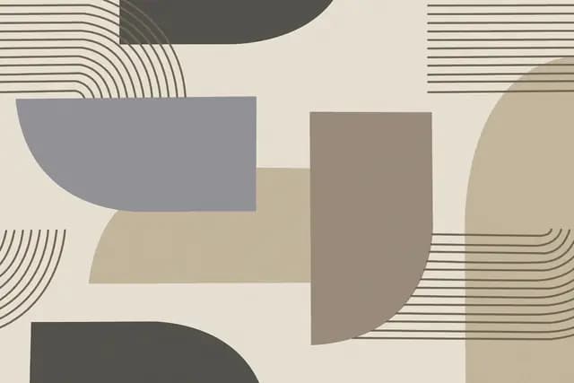 SHG Grainy Geometric Boho Art HL — Orientbell tile