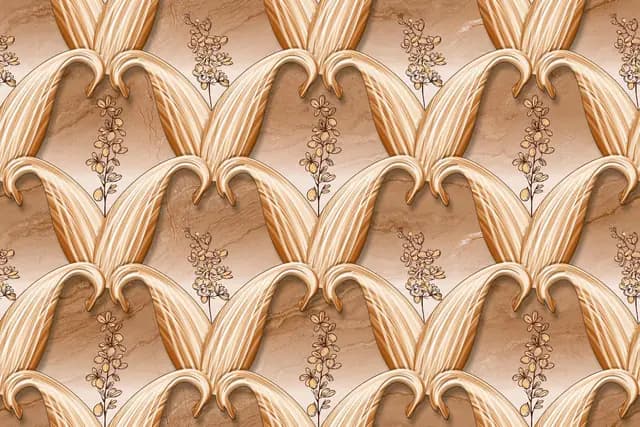 SHG Petal Gold Art HL — Orientbell tile