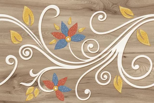 SHG Flower Leaf Oak Wood HL — Orientbell tile