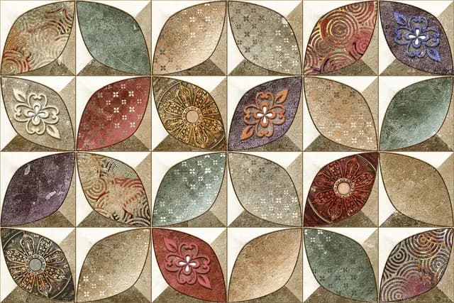 SHG Grunge Star Petal HL — Orientbell tile