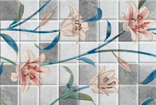 ODH Pink Lily Mosaic HL — Orientbell tile
