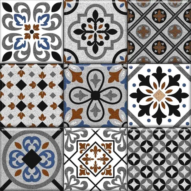 ODM Moroccan 3x3 EC Grey Multi