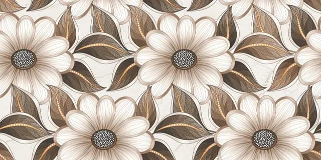 Cosmora Flower Sinker Wallpaper — Orientbell tile