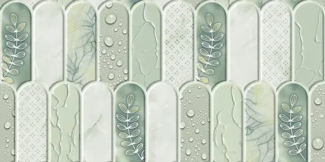 Morning Dewdrops Lime Carving Wallpaper