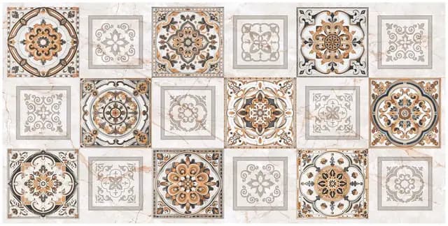 Moroccan Medallion Carving Wallpaper — Orientbell tile