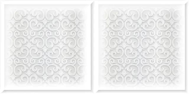 SBG Frame Damask Grey — Orientbell tile