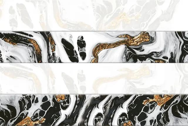 SHG Fluid Marble Strips Black HL