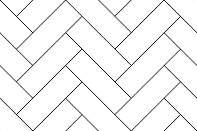 SBG White Herringbone — Orientbell tile