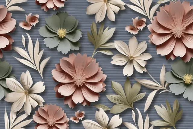 SHG Brushed Elegant 3D Flowers HL