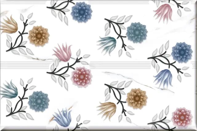 SHG Statuario Flower Multi HL — Orientbell tile