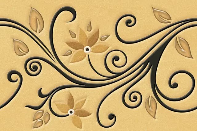 SHG Flower Leaf Sandune HL — Orientbell tile