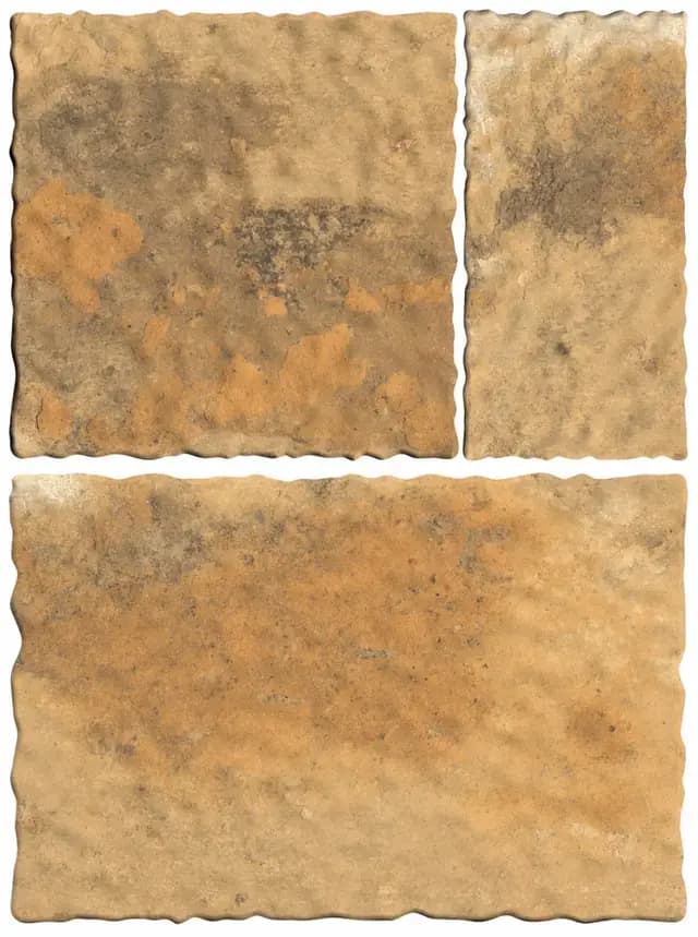 Tan Wavy Edge Modular