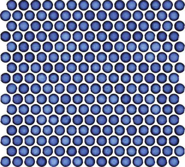 Azure Gloss 3D Penny Round