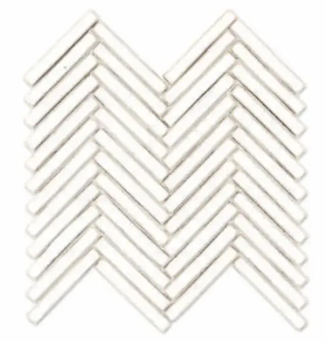 Bianco Gloss 3D Duo Herringbone