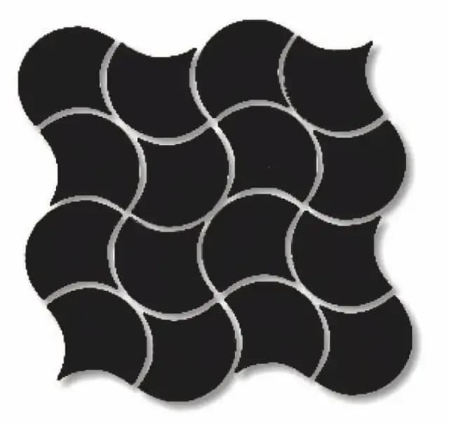 Black Gloss Fishscale Waves
