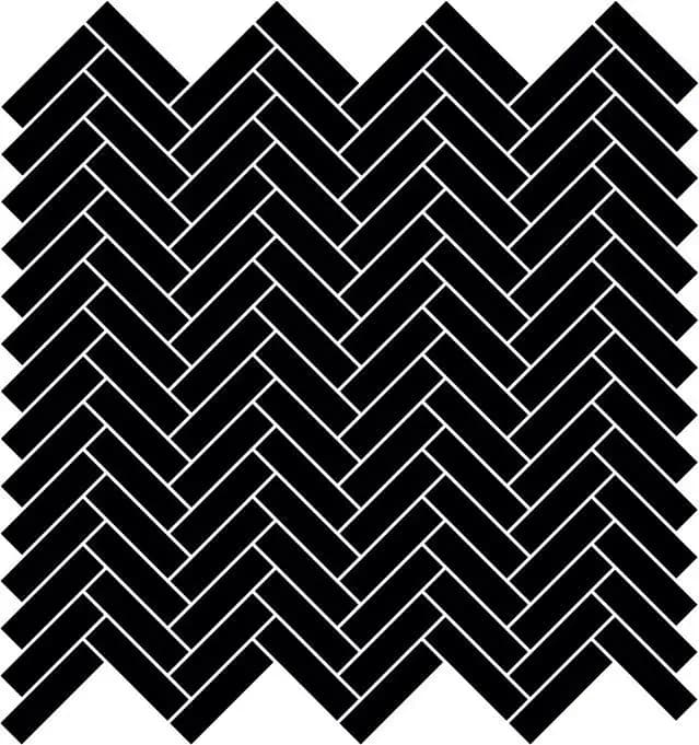 Black Gloss Quad Herringbone