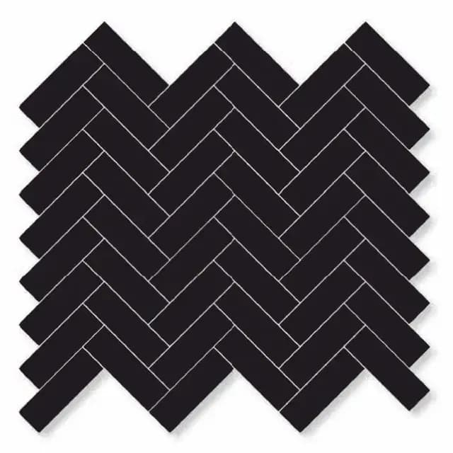 Black Gloss Tri Herringbone