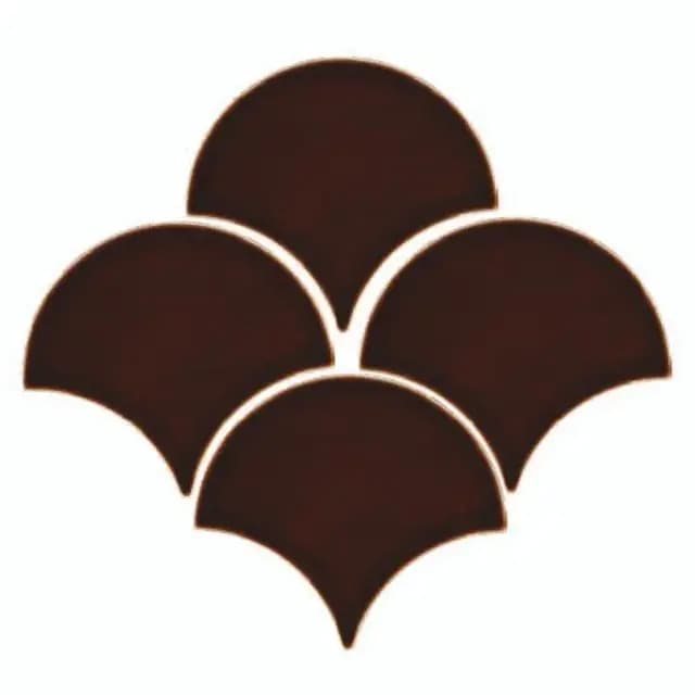 Brown Gloss Fishscale — Orientbell tile