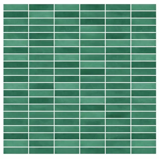 Green Gloss 3D Grid Stacked Brick — Orientbell tile