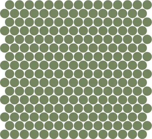 Green Gloss Penny Round — Orientbell tile