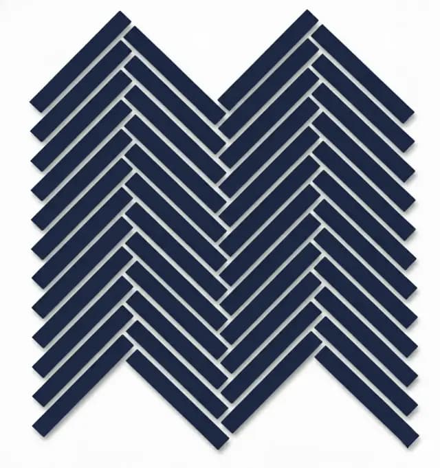 Indigo Gloss Duo Herringbone