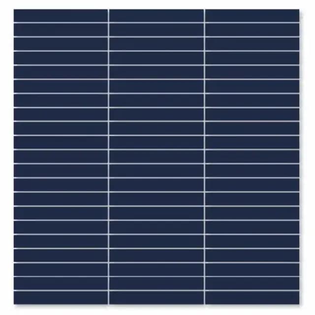 Indigo Gloss Stacked Bone — Orientbell tile