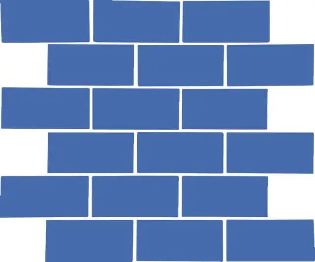 Indigo Gloss Tri Brick Bone