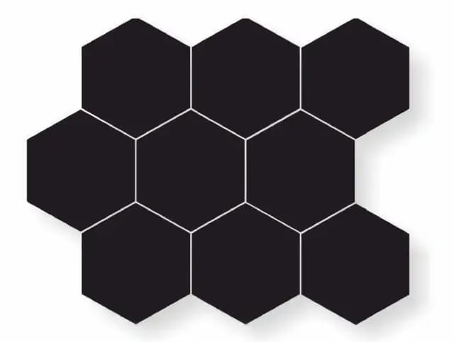 Matte Black Hexa — Orientbell tile