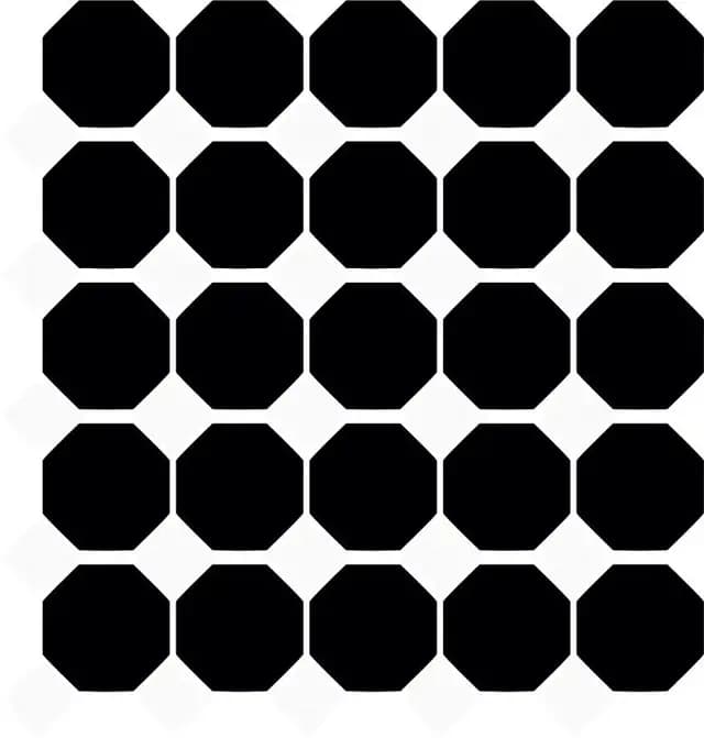 Matte Black Octagon — Orientbell tile