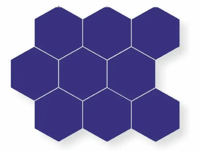 Matte Blue Hexa