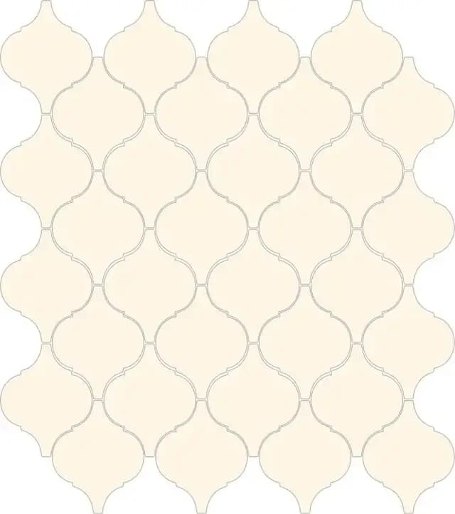 Matte Ivory Arabesque