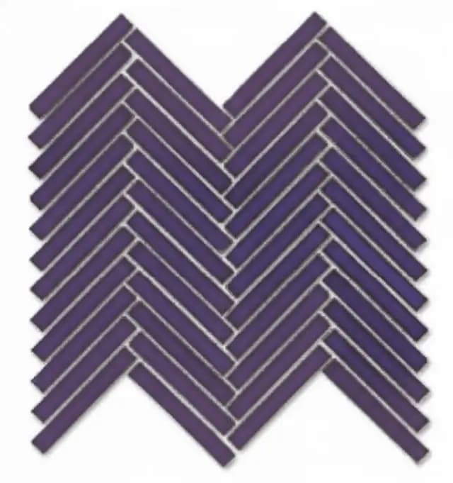 Matte Mauve Duo Herringbone — Orientbell tile