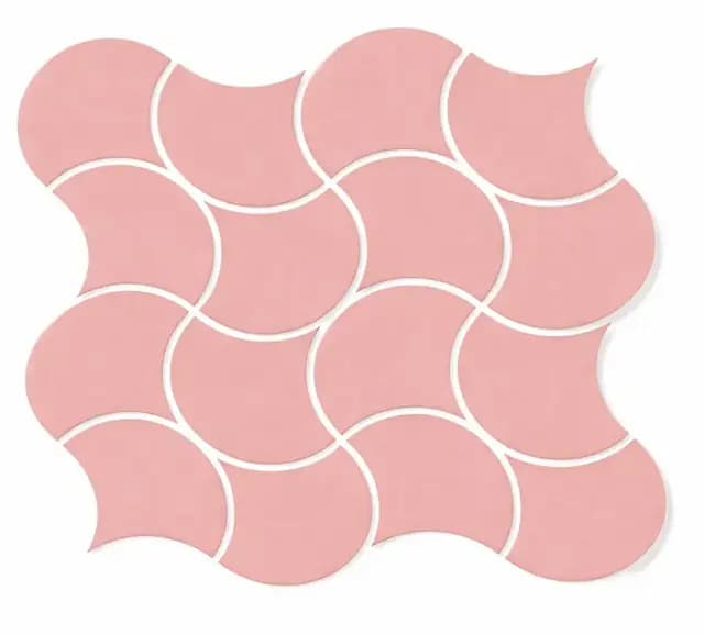 Matte Pink Fishscale Waves