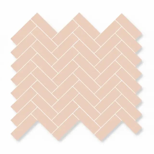 Matte Pink Tri Herringbone