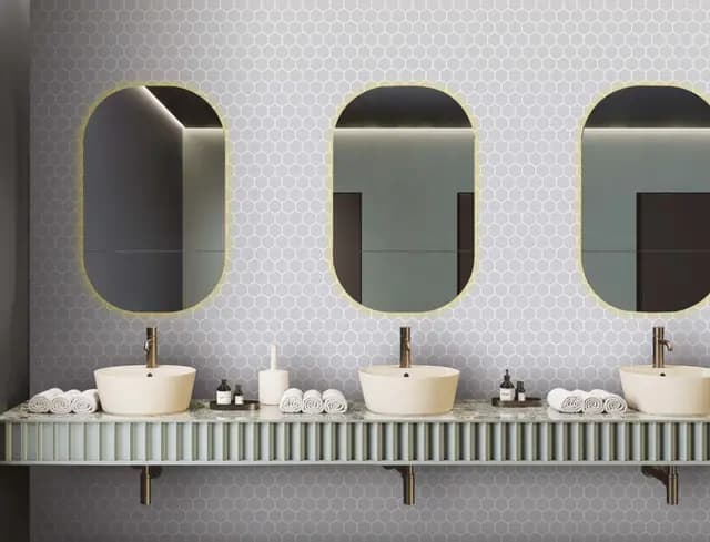 Matte Silver Honeycomb — Orientbell tile