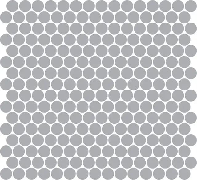 Matte Silver Penny Round