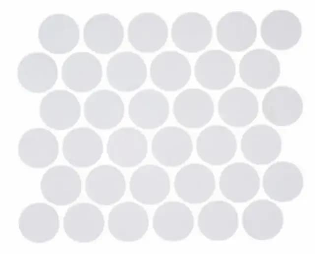 Matte Silver Retro Round