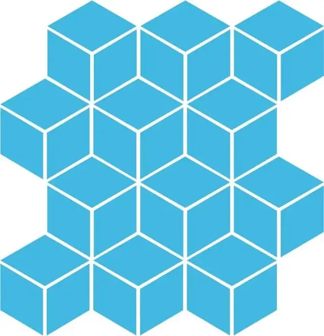 Matte Sky Cube — Orientbell tile