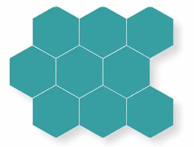Matte Turquoise Hexa