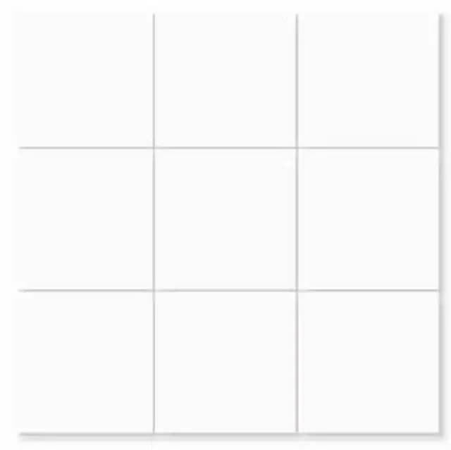 Matte White 3by3 Square
