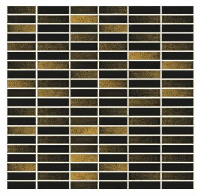 Mocha Gold Gloss 3D Grid Stacked Brick