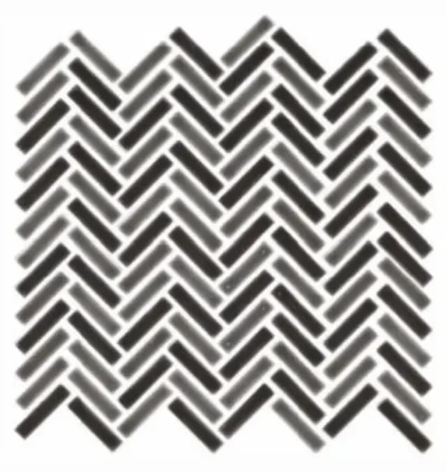Multi Grey Gloss 3D Quad Herringbone — Orientbell tile