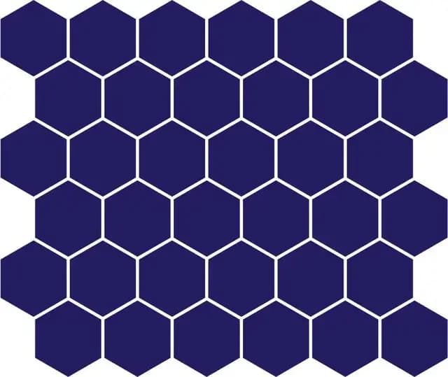 Navy Blue Gloss Honeycomb — Orientbell tile