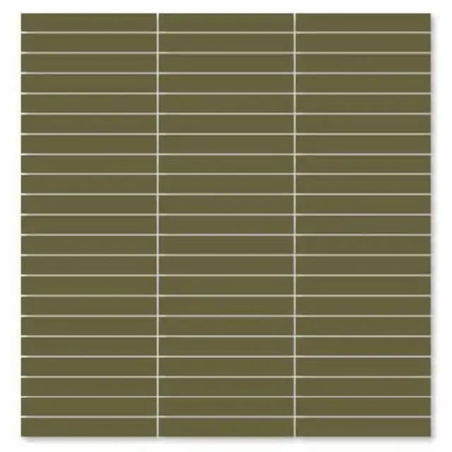 Olive Green Gloss Stacked Bone