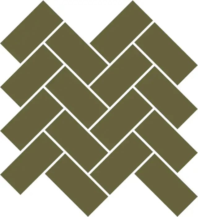 Olive Green Stacked Herringbone Gloss — Orientbell tile